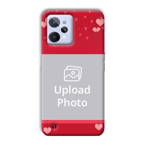 Red Pink  Customized Printed Back Cover for Realme C31