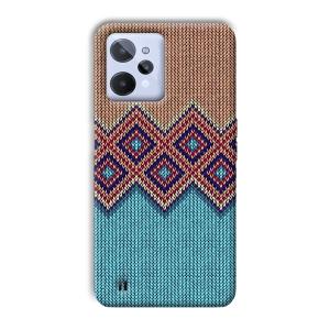 Fabric Design Phone Customized Printed Back Cover for Realme C31