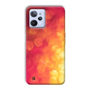 Red Orange Phone Customized Printed Back Cover for Realme C31