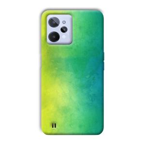 Green Pattern Phone Customized Printed Back Cover for Realme C31