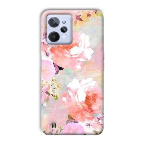 Floral Canvas Phone Customized Printed Back Cover for Realme C31