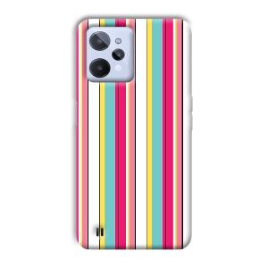 Lines Pattern Phone Customized Printed Back Cover for Realme C31