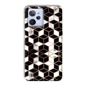 Black Cubes Phone Customized Printed Back Cover for Realme C31