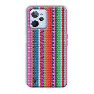 Fabric Pattern Phone Customized Printed Back Cover for Realme C31