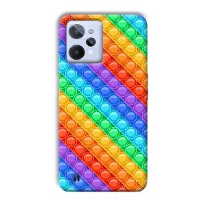 Colorful Circles Phone Customized Printed Back Cover for Realme C31