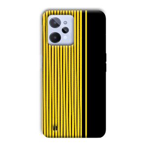 Yellow Black Design Phone Customized Printed Back Cover for Realme C31
