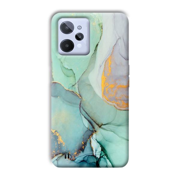 Green Marble Phone Customized Printed Back Cover for Realme C31