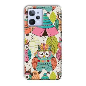 Fancy Owl Phone Customized Printed Back Cover for Realme C31