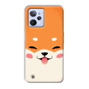 Smiley Cat Phone Customized Printed Back Cover for Realme C31