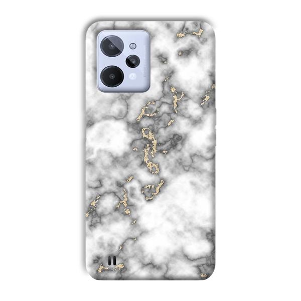 Grey White Design Phone Customized Printed Back Cover for Realme C31