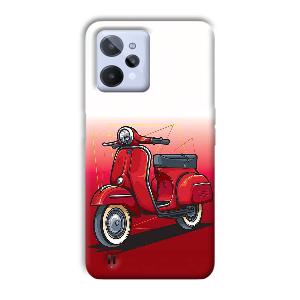 Red Scooter Phone Customized Printed Back Cover for Realme C31