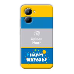 Happy Birthday Customized Printed Back Cover for Realme C33