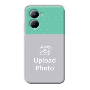 Green Hearts Customized Printed Back Cover for Realme C33