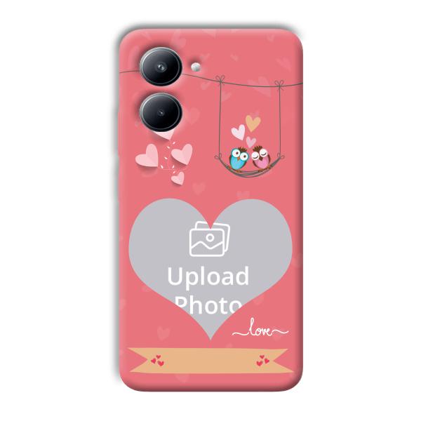 Love Birds Design Customized Printed Back Cover for Realme C33