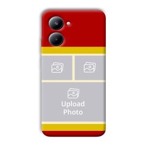Red Yellow Collage Customized Printed Back Cover for Realme C33