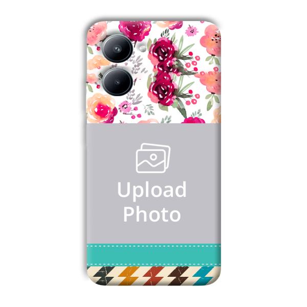 Water Color Painting Customized Printed Back Cover for Realme C33