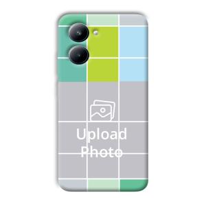 Grid Customized Printed Back Cover for Realme C33
