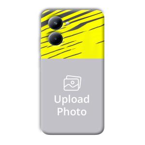 Yellow Lines Customized Printed Back Cover for Realme C33