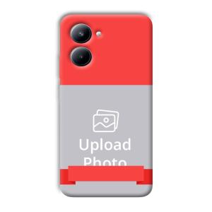 Red Design Customized Printed Back Cover for Realme C33