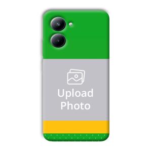 Green Yellow Customized Printed Back Cover for Realme C33