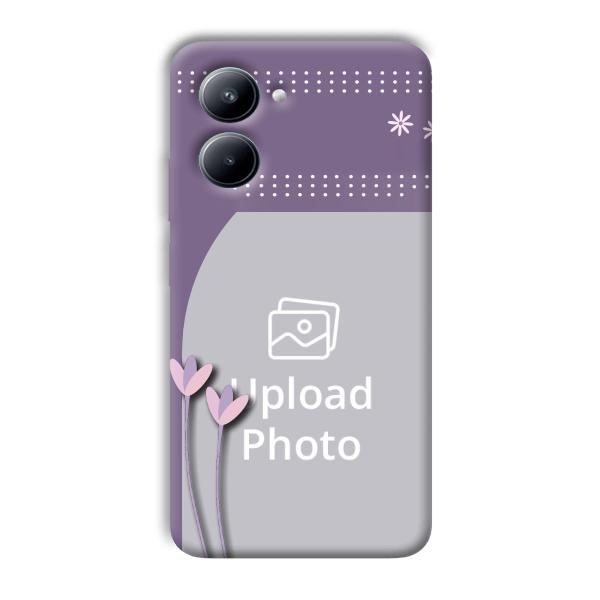 Lilac Pattern Customized Printed Back Cover for Realme C33
