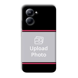 Pink Lines Customized Printed Back Cover for Realme C33