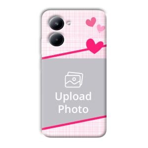 Pink Check Customized Printed Back Cover for Realme C33