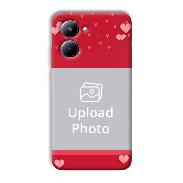 Red Pink  Customized Printed Back Cover for Realme C33