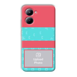 Bluish Pattern Customized Printed Back Cover for Realme C33