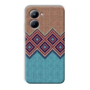 Fabric Design Phone Customized Printed Back Cover for Realme C33