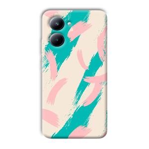 Pinkish Blue Phone Customized Printed Back Cover for Realme C33