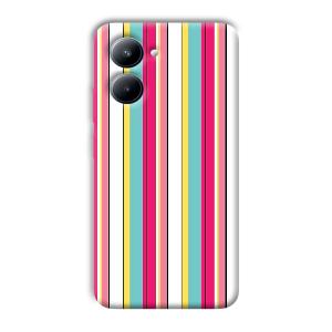 Lines Pattern Phone Customized Printed Back Cover for Realme C33
