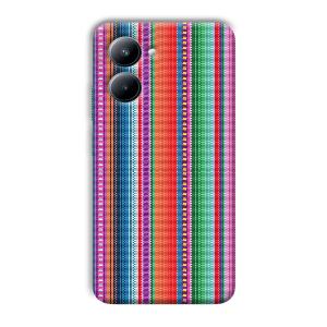 Fabric Pattern Phone Customized Printed Back Cover for Realme C33