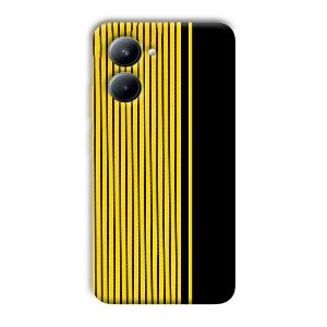 Yellow Black Design Phone Customized Printed Back Cover for Realme C33
