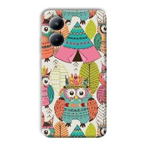 Fancy Owl Phone Customized Printed Back Cover for Realme C33