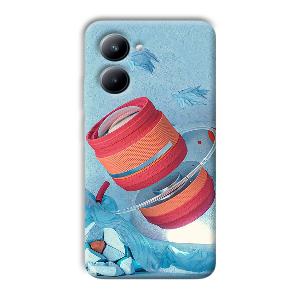 Blue Design Phone Customized Printed Back Cover for Realme C33