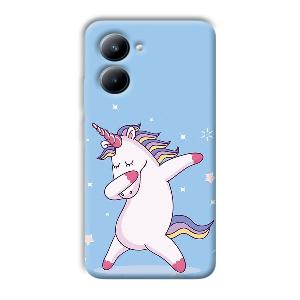 Unicorn Dab Phone Customized Printed Back Cover for Realme C33