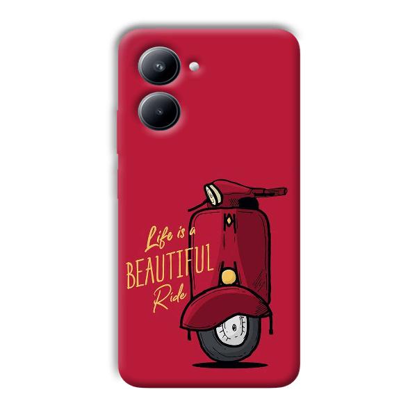 Life is Beautiful  Phone Customized Printed Back Cover for Realme C33
