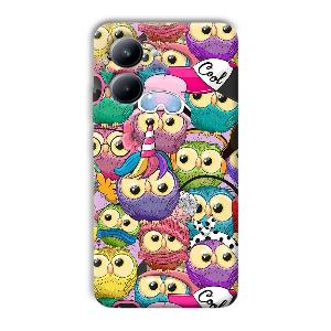 Colorful Owls Phone Customized Printed Back Cover for Realme C33