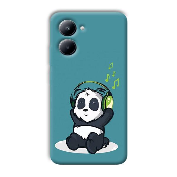 Panda  Phone Customized Printed Back Cover for Realme C33