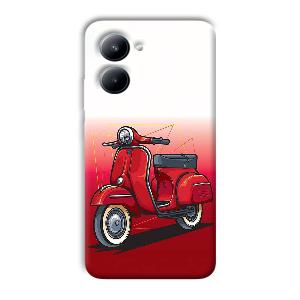 Red Scooter Phone Customized Printed Back Cover for Realme C33