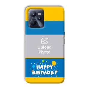 Happy Birthday Customized Printed Back Cover for Realme C35