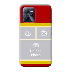 Red Yellow Collage Customized Printed Back Cover for Realme C35