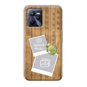 Wooden Photo Collage Customized Printed Back Cover for Realme C35