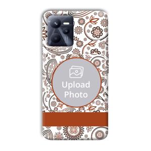 Henna Art Customized Printed Back Cover for Realme C35