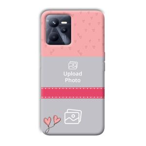 Pinkish Design Customized Printed Back Cover for Realme C35