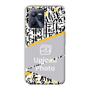 Letters Customized Printed Back Cover for Realme C35