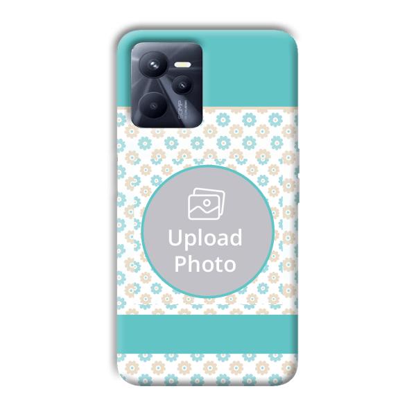 Blue Flowers Customized Printed Back Cover for Realme C35