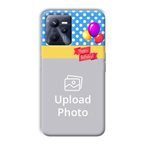 Happy Birthday Customized Printed Back Cover for Realme C35