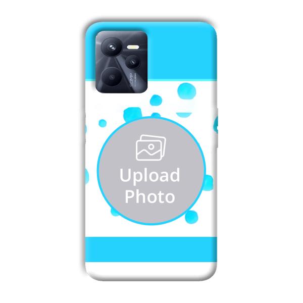 Bluish Customized Printed Back Cover for Realme C35